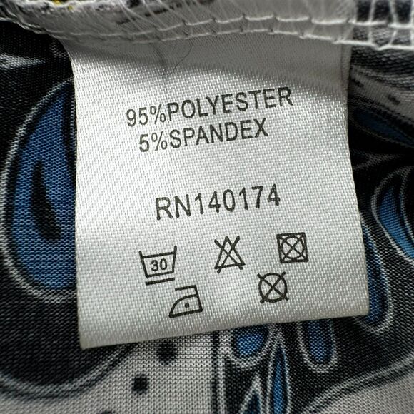 ICE SILK Womens 2XL Sleeveless Silky Pleated Tank Tunic Dress Boho Floral Hippie - Picture 5 of 8